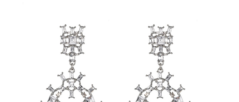 Fashion Silver Geometric Tassel Earrings,Drop Earrings