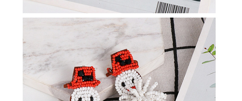 Fashion Color Snowman Rice Earrings,Drop Earrings