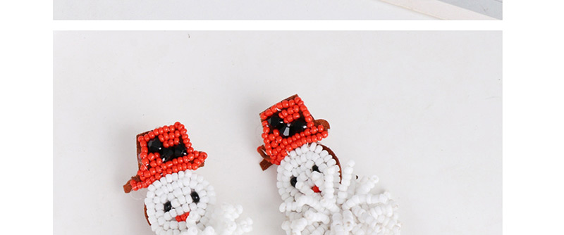 Fashion Color Snowman Rice Earrings,Drop Earrings