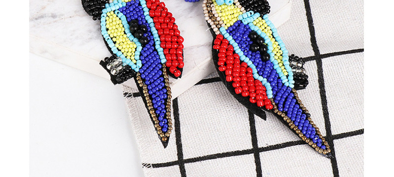 Fashion Color Animal Parrot Rice Earrings,Drop Earrings