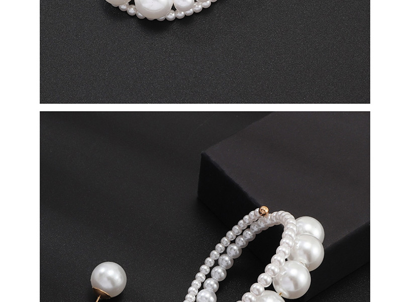 Fashion White Ring Pearl Earrings,Drop Earrings