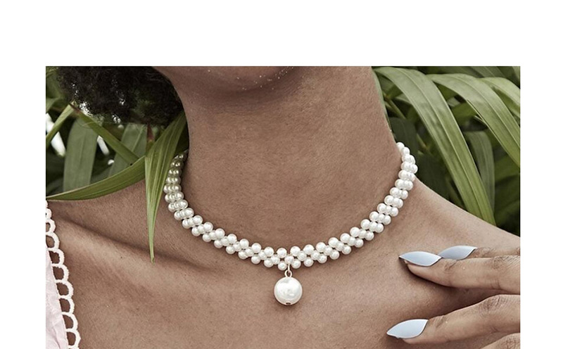 Fashion White Pearl Necklace,Beaded Necklaces