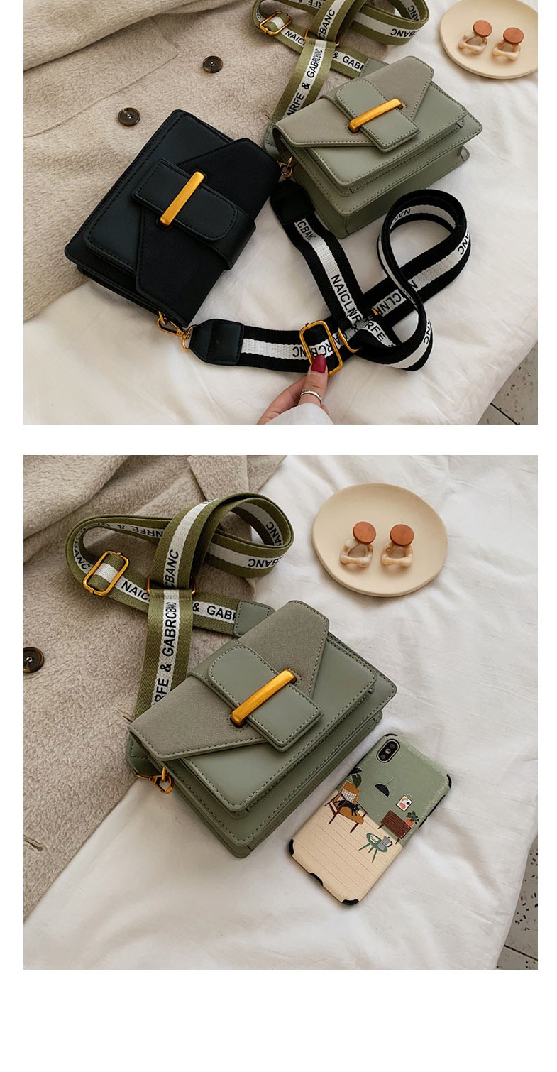 Fashion Green Wide Shoulder Strap Sanding Messenger Bag,Shoulder bags