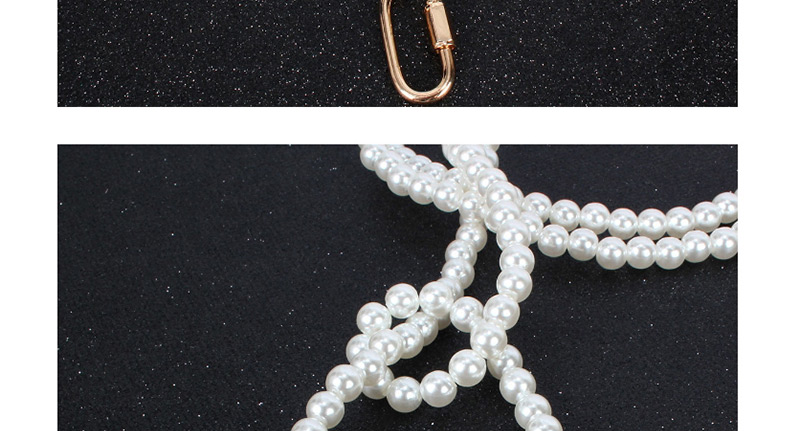Fashion Creamy-white Imitation Pearl Lock Love Necklace,Beaded Necklaces