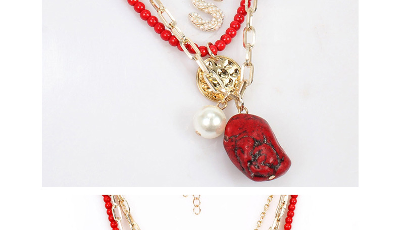 Fashion Gold Spiral S-shaped Multi-layer Necklace,Multi Strand Necklaces