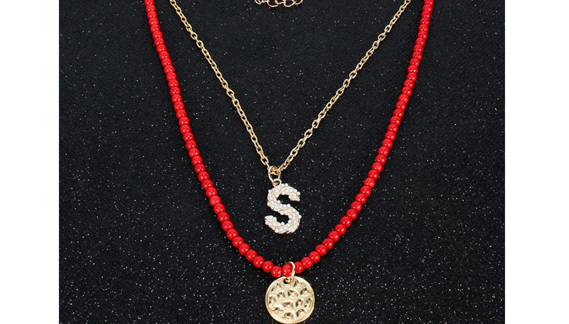 Fashion Gold Spiral S-shaped Multi-layer Necklace,Multi Strand Necklaces