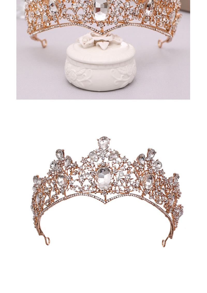 Fashion Golden White Diamond Alloy Diamond Crown,Head Band
