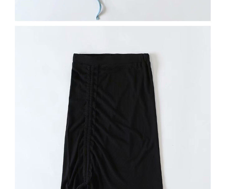 Fashion Blue Drawstring Skirt,Skirts
