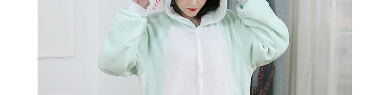  Long-eared Rabbit Flannel Cartoon One-piece Pajamas,Cartoon Pajama