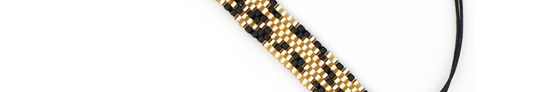  Black Rice Beaded Leopard Bracelet,Beaded Bracelet