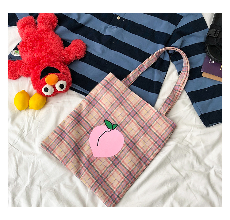Fashion Pear Fruit Printed Canvas Shoulder Crossbody Bag,Messenger bags