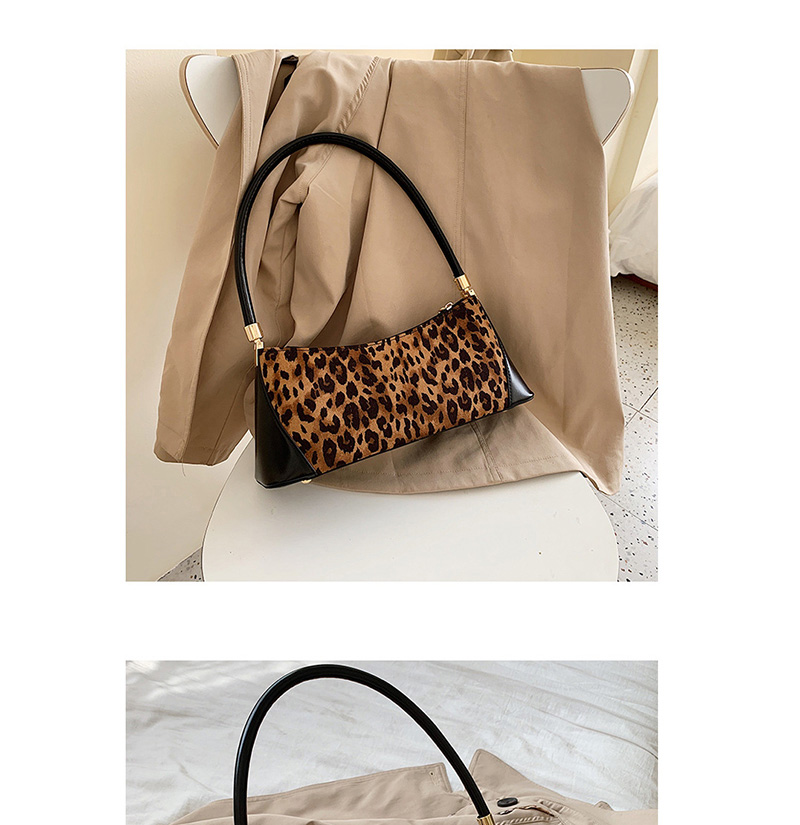 Fashion Leopard Plaid Shoulder Diagonal Tote,Messenger bags