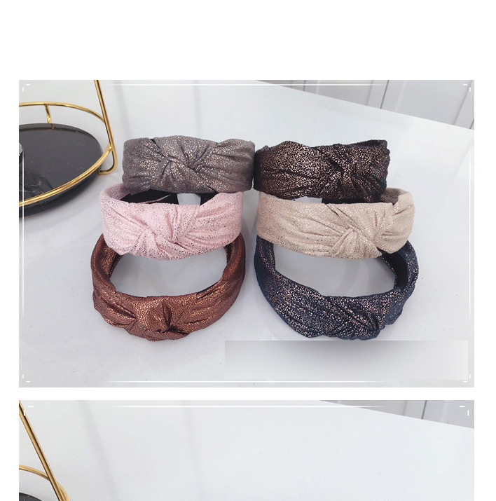 Fashion Beige Cloth Hot Stamping Knot Wide-brimmed Headband,Head Band