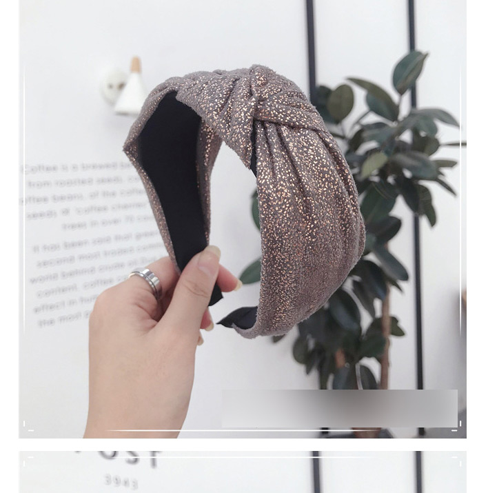 Fashion Copper Cloth Hot Stamping Knot Wide-brimmed Headband,Head Band