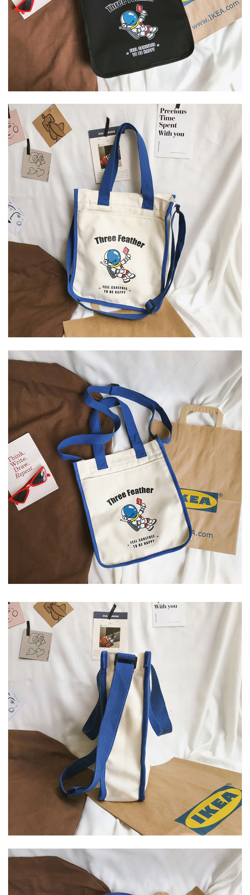 Fashion Blue Canvas Shoulder Messenger Bag,Messenger bags