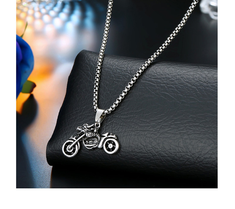 Fashion Silver Motorcycle Horn Necklace,Pendants