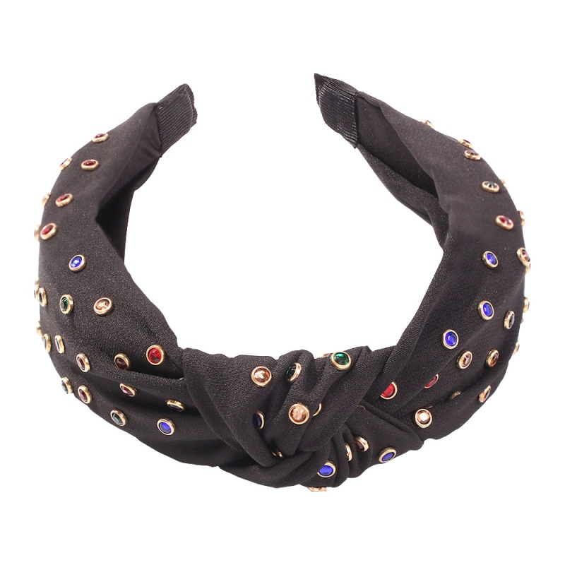 Fashion Black Alloy Color Diamond Headband,Head Band