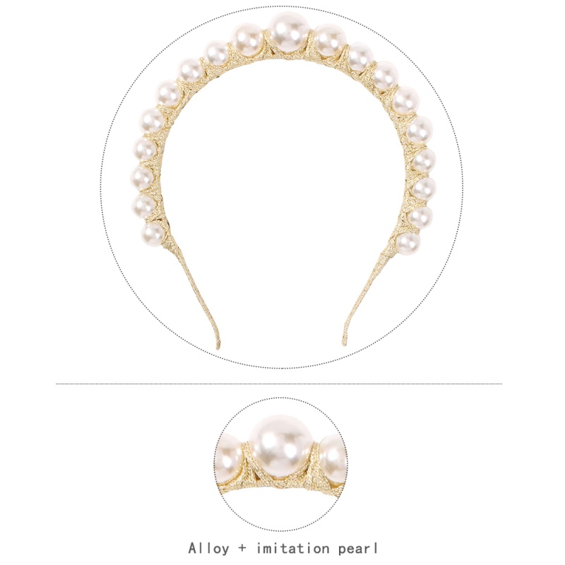 Fashion Gold Alloy Pearl Headband,Head Band