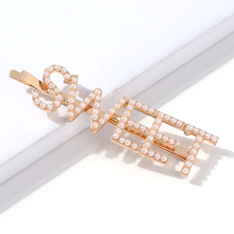 Fashion Imitation Pearl Spicy Alloy Diamond-studded Hairpin,Hairpins
