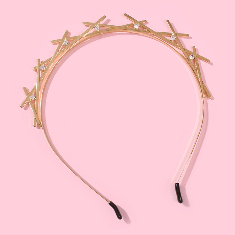 Fashion Golden Imitation Drill Alloy Diamond Pearl Headband,Head Band