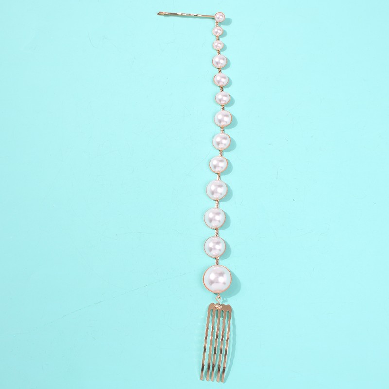 Fashion Gold Alloy Pearl Hairpin,Hairpins