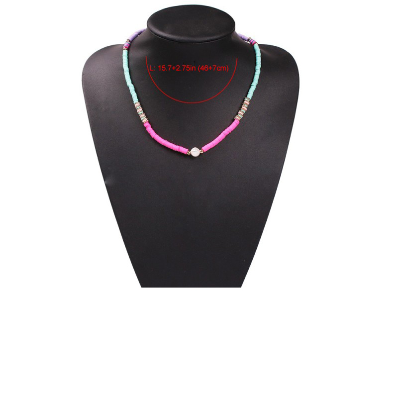 Fashion Yellow Powder Rose Red Shell Alloy Resin Shell Pearl Necklace,Pendants