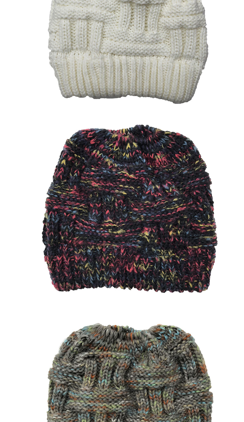 Fashion Beige Warm Bamboo Wool Cap,Knitting Wool Hats