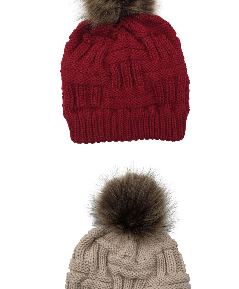 Fashion Jujube Without Cc Standard Wool Cap,Knitting Wool Hats