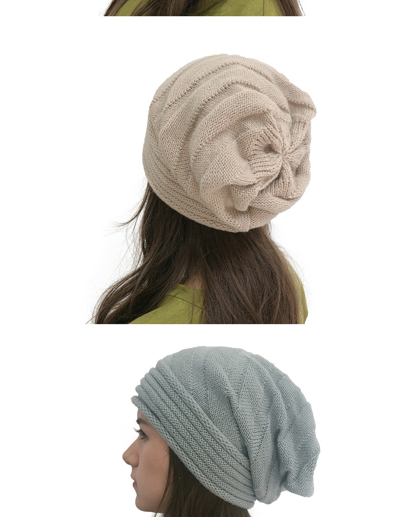 Fashion Jujube Twill Pleated Cap,Knitting Wool Hats