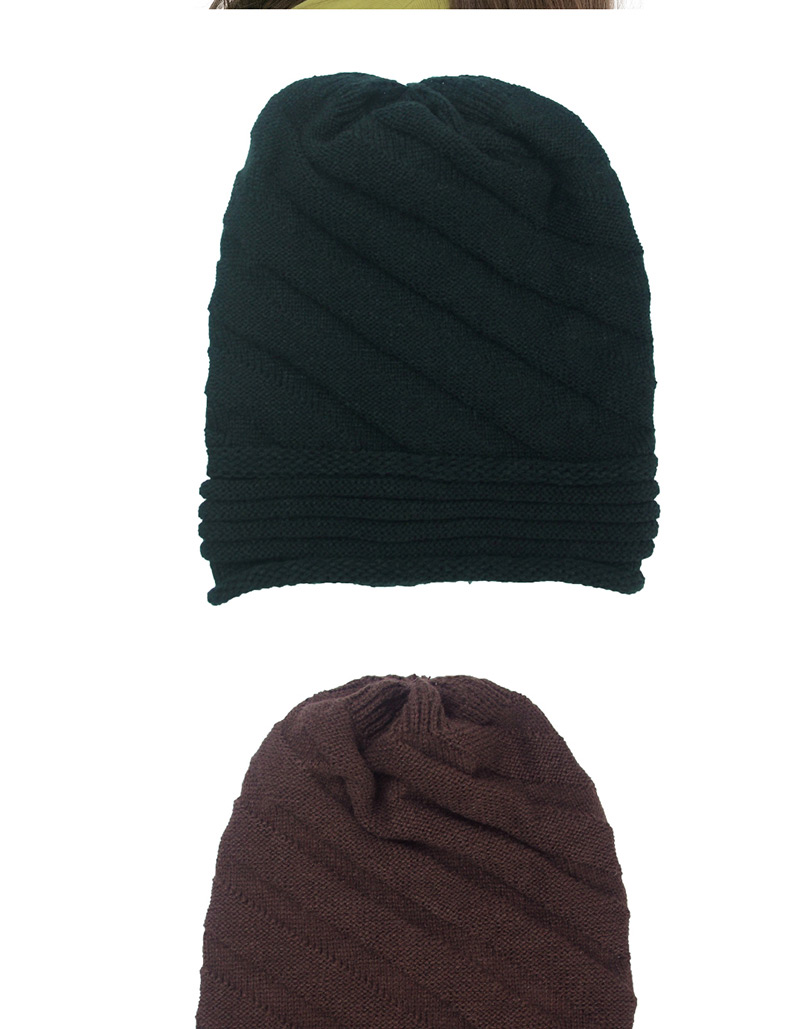 Fashion Black Twill Pleated Cap,Knitting Wool Hats