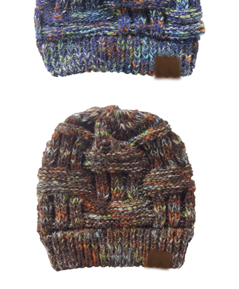 Fashion Colorful Green Ash Cc Labeling Knitted Wool Cap,Knitting Wool Hats