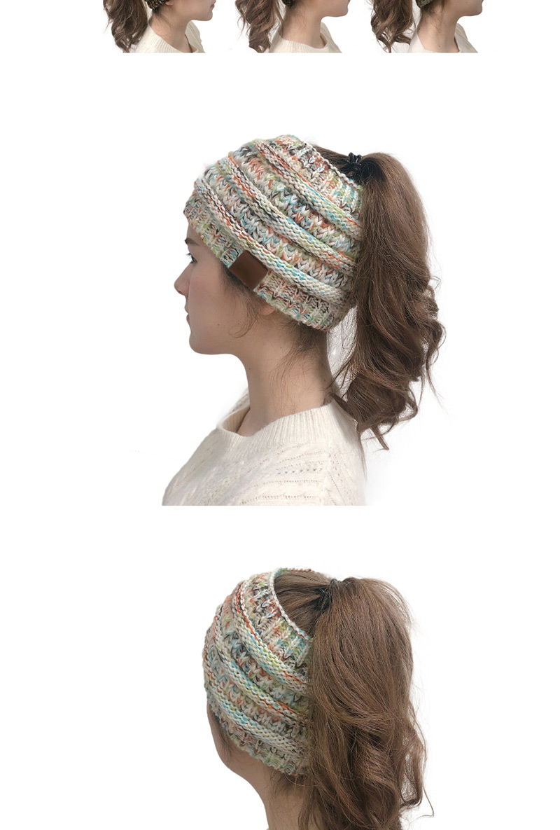 Fashion Dark Gray Flower Knitted Empty Headband,Knitting Wool Hats