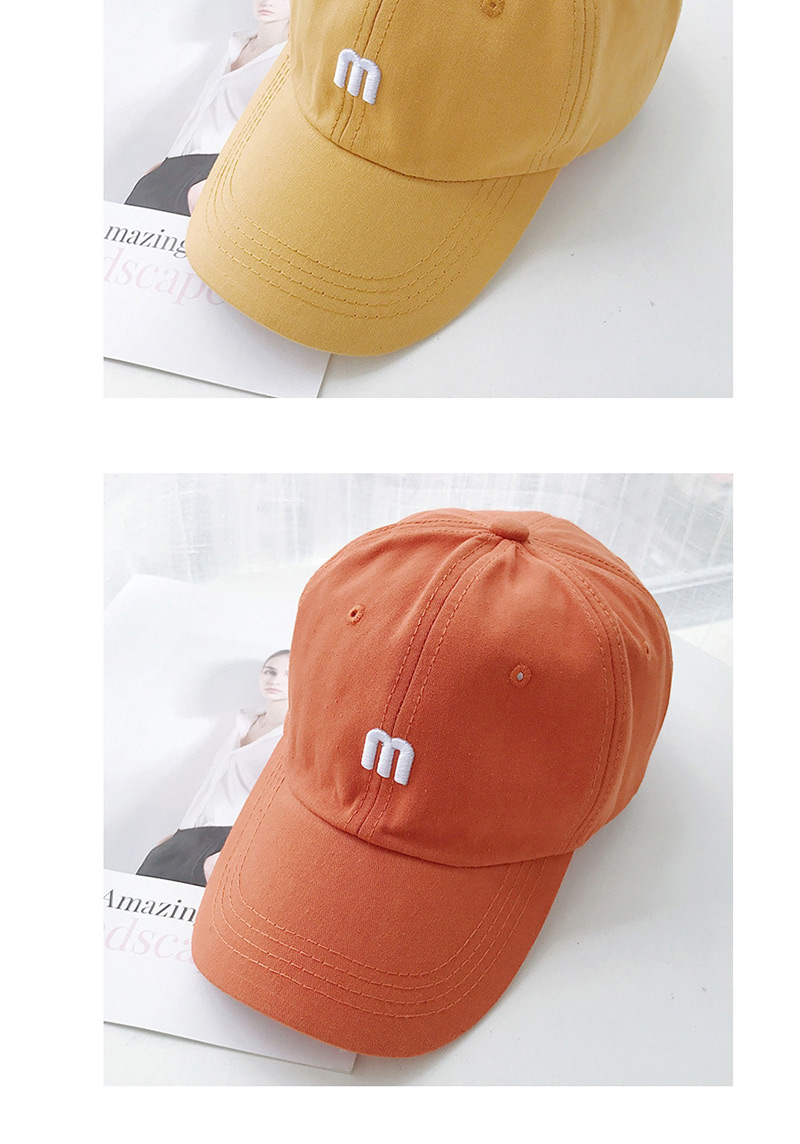 Fashion M Orange M Letter Baseball Cap,Baseball Caps