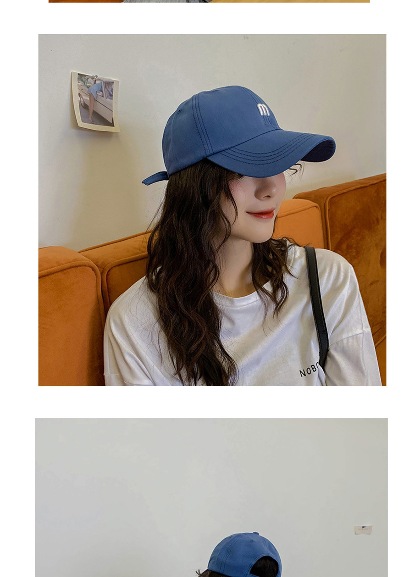 Fashion M Blue M Letter Baseball Cap,Baseball Caps