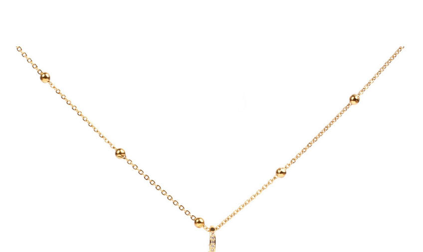 Fashion Gold Pineapple Micro Inlaid Zircon Necklace,Necklaces