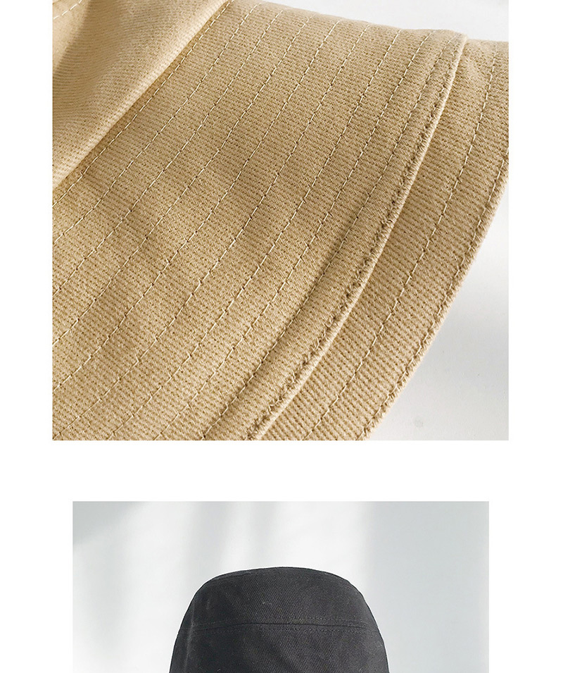 Fashion Sanding Bucket Cap Khaki Solid Color Fisherman Hat,Sun Hats