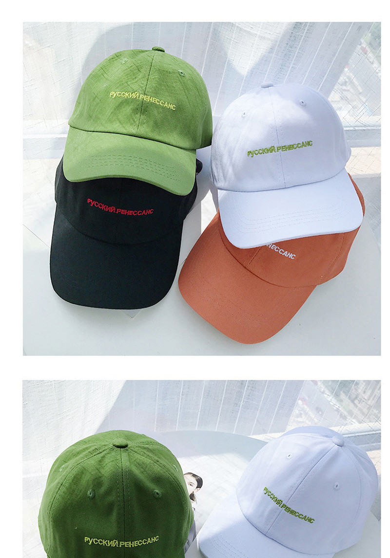 Fashion Pycck Green Letter Baseball Cap,Baseball Caps