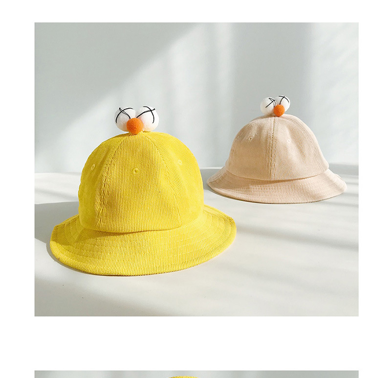 Fashion Xx Eyecup Cap Yellow Corduroy Parent Fisherman Hat (children),Children