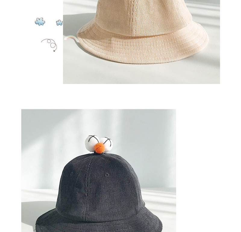 Fashion Xx Eyecup Cap Purple Corduroy Parent Fisherman Hat (children),Children