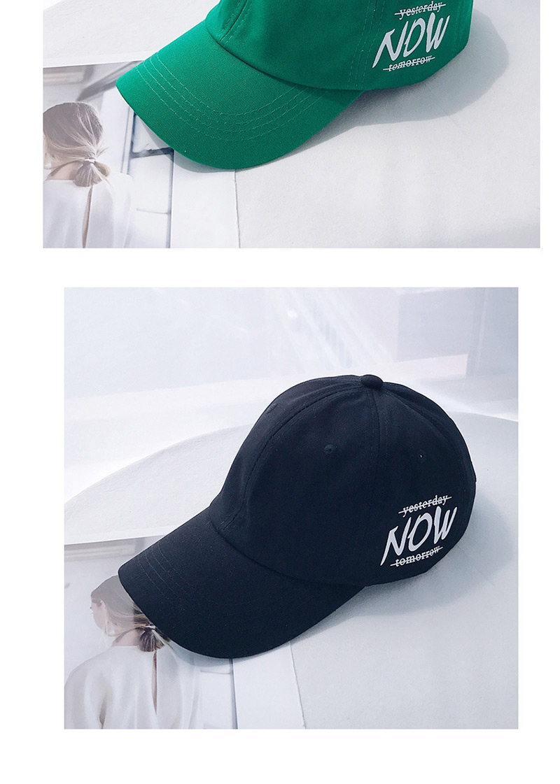 Fashion Now Green Printed Letter Baseball Cap,Baseball Caps