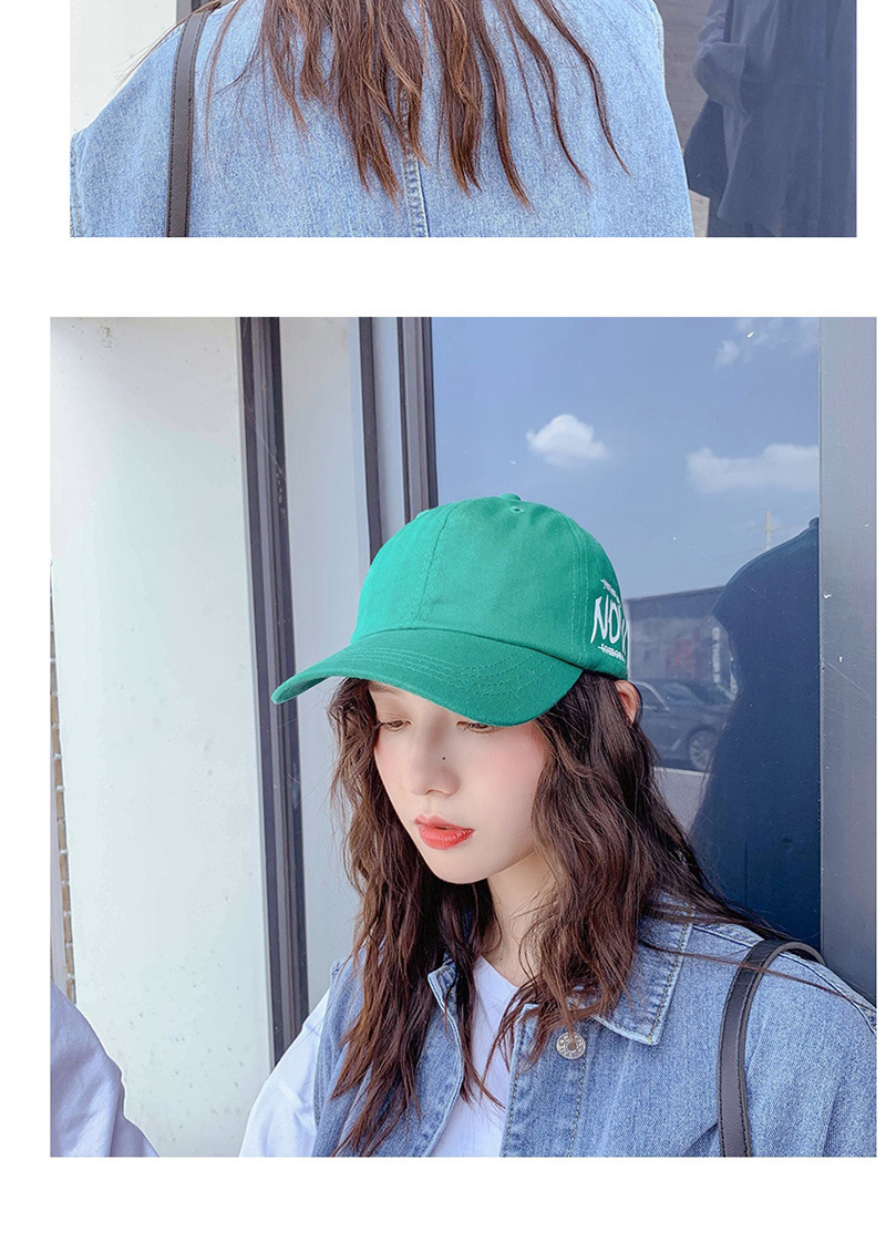 Fashion Now Green Printed Letter Baseball Cap,Baseball Caps