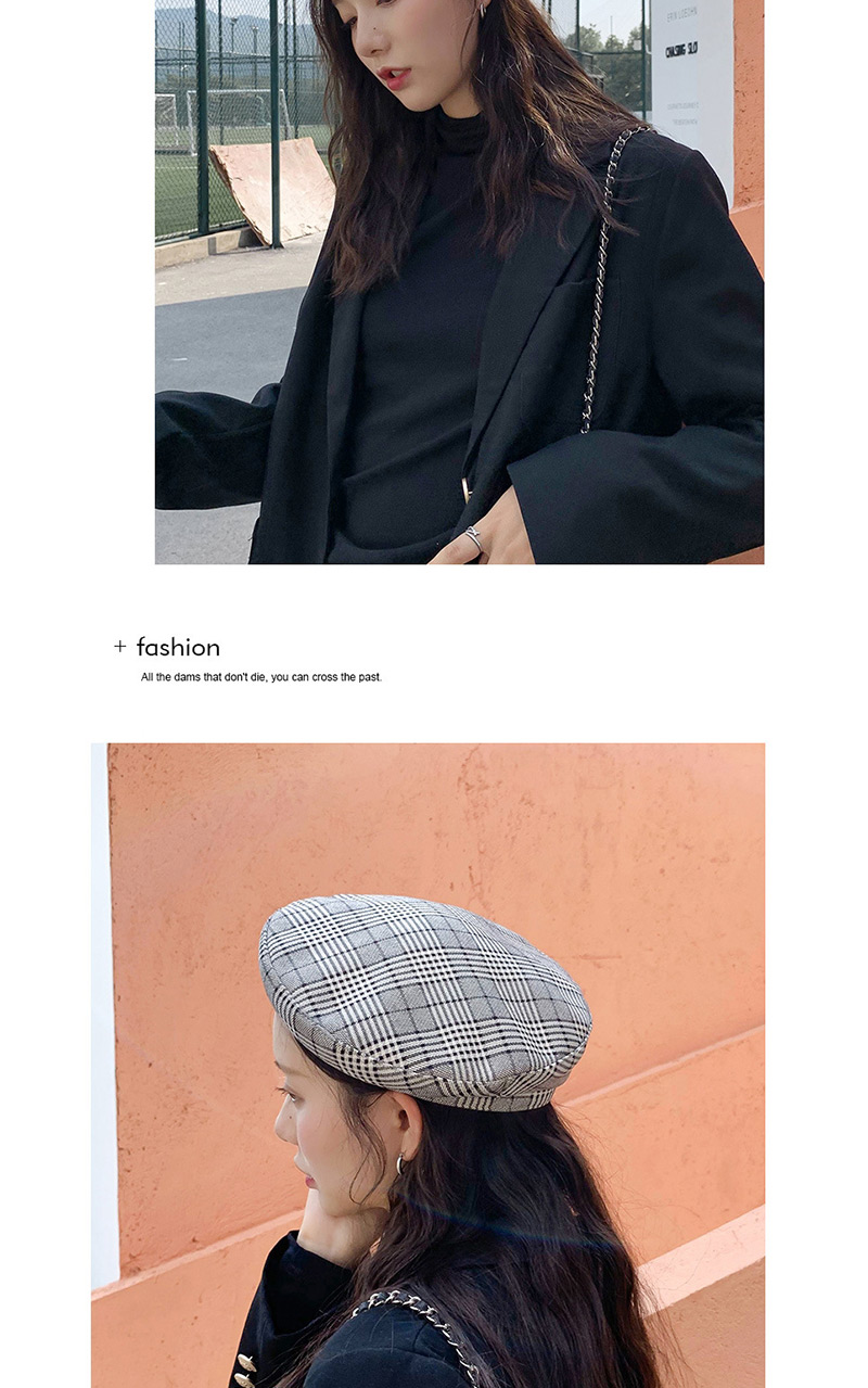 Fashion Suede Houndstooth Yellow Gebeizi Lei Cap,Beanies&Others