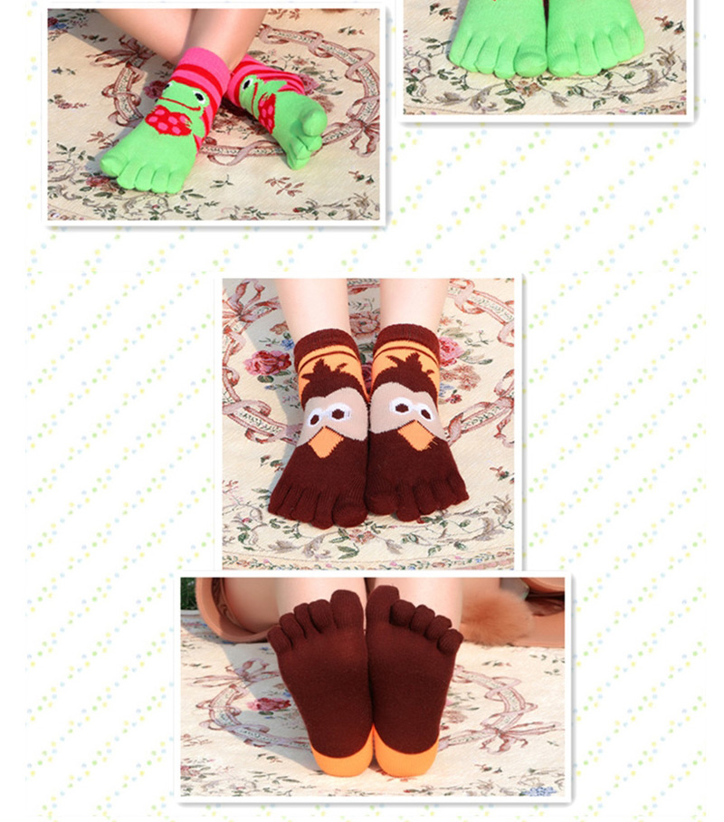 Fashion Frog Green Animal Cartoon Tube Toe Socks,Fashion Socks