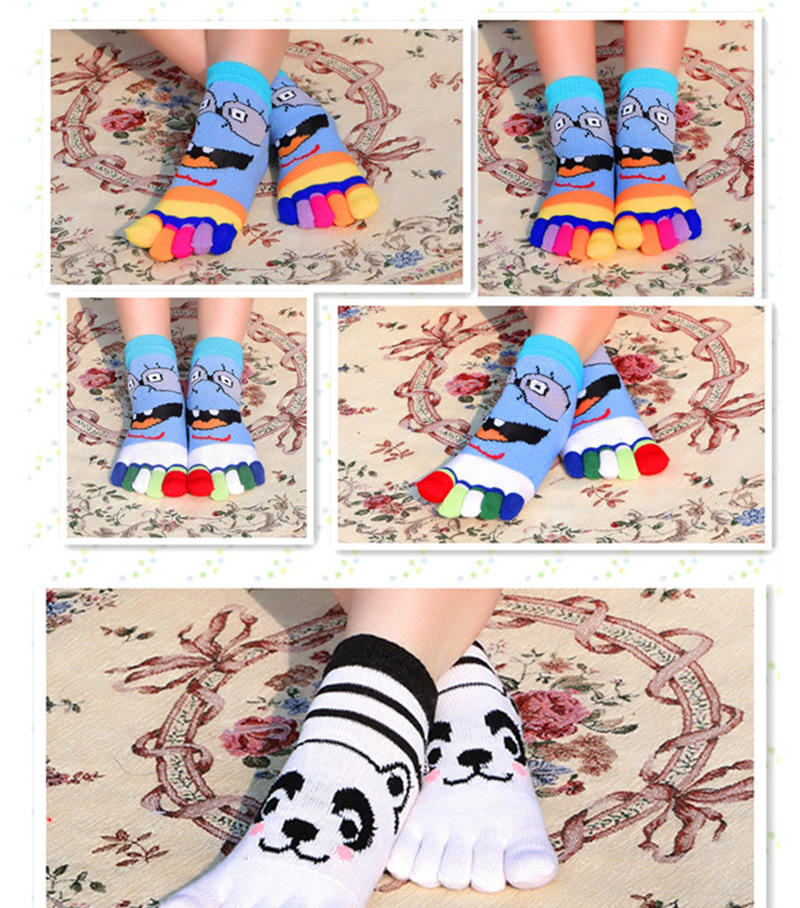 Fashion Clown White Animal Cartoon Tube Toe Socks,Fashion Socks