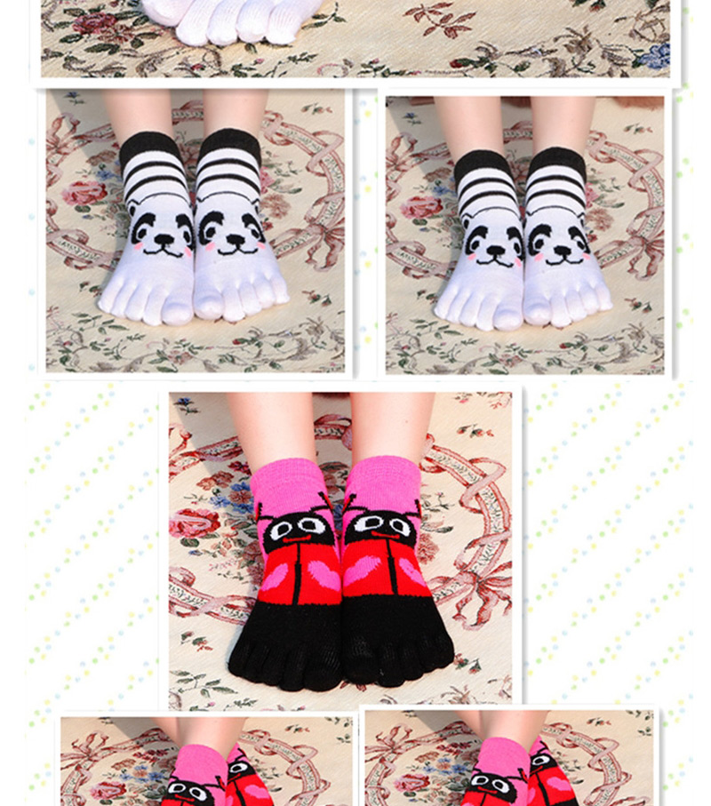 Fashion Small Footprint Black Animal Cartoon Tube Toe Socks,Fashion Socks