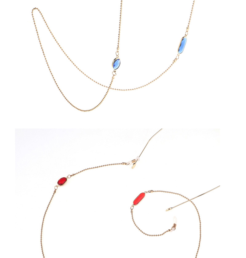Fashion Red Beaded Chain Acrylic Crystal Non-slip Glasses Chain,Sunglasses Chain