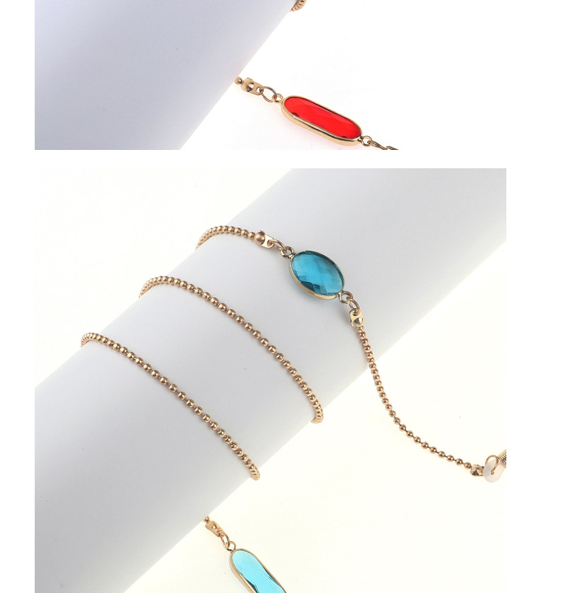 Fashion Blue Beaded Chain Acrylic Crystal Non-slip Glasses Chain,Sunglasses Chain