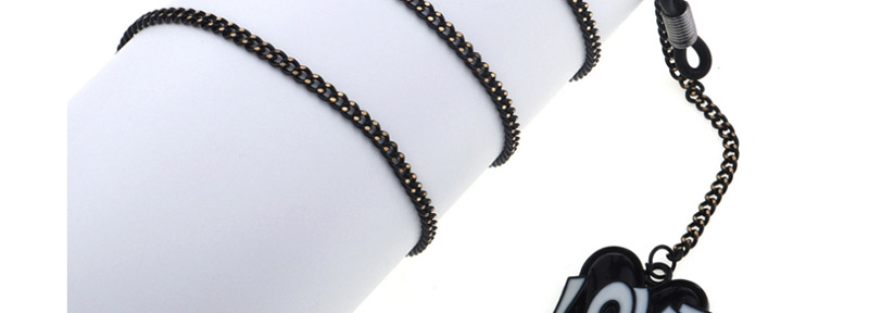 Fashion Black Hanging Neck Letter Love Chain Glasses Chain,Sunglasses Chain