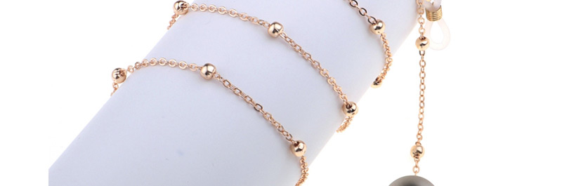 Fashion Gold Frosted Ball Clip Metal Chain Glasses Chain,Sunglasses Chain