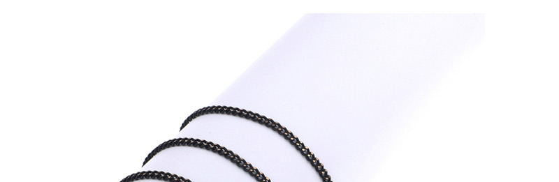 Fashion Black Hanging Neck Hollowed Out Leaves Chain,Sunglasses Chain